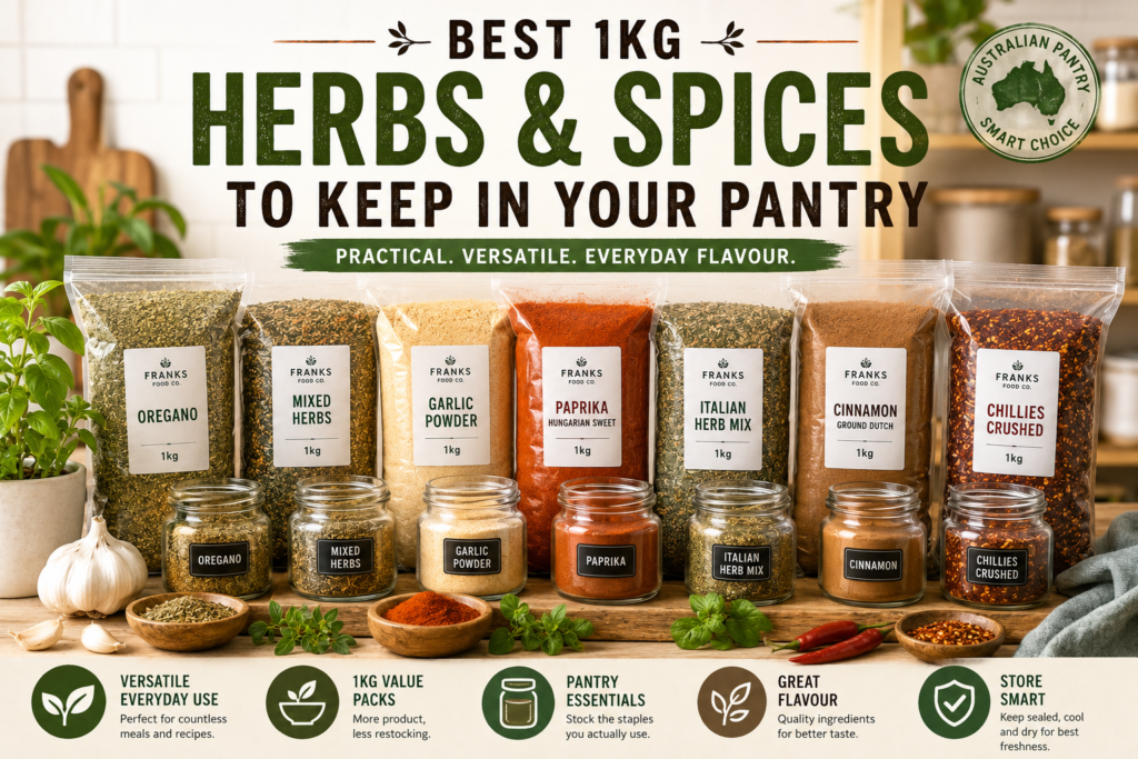best 1kg herbs and spices to keep in your pantry Best 1kg Herbs and Spices to Keep in Your Pantry