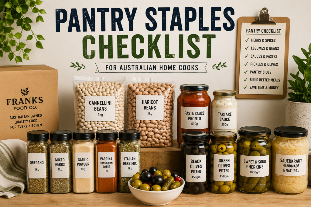 pantry staples checklist for australian home cooks Pantry Staples Checklist for Australian Home Cooks